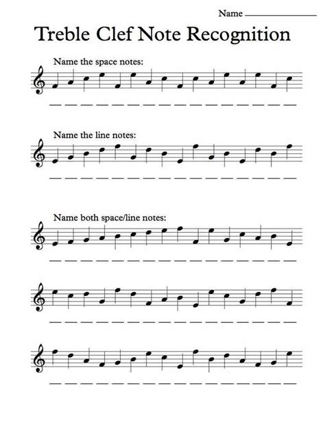 Image result for Music Note Practice Worksheet