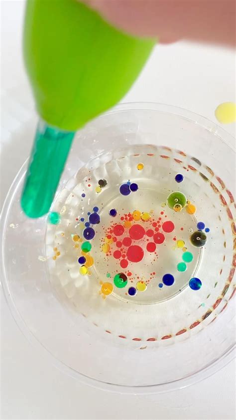 Oil and water science experiment – Artofit