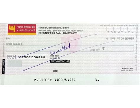 Image result for Signed Cancelled Cheque