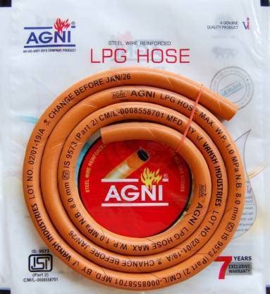Agni LPG GAS PIPE 1.5 MTR VI20210203 Hose Pipe Price in India - Buy ...