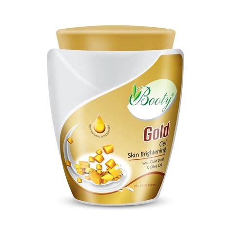 Booty Gold Gel Skin Brightening with Gold Dust and Olive Oil, All Skin ...