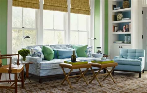 Wallpaper design, comfort, room, interior, light, colorful green wall ...