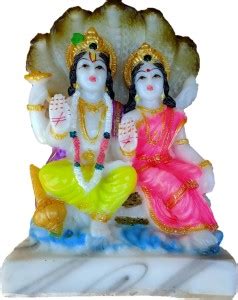 Love Kart Marble Look Lord Vishnu & Laxmi God Venkateshwara Idol ...