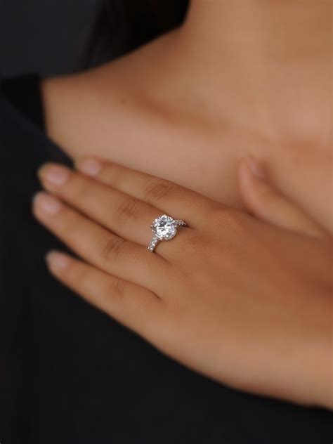 White Color Silver Plated Faux Diamond Ring - CZRNG81 – Mortantra