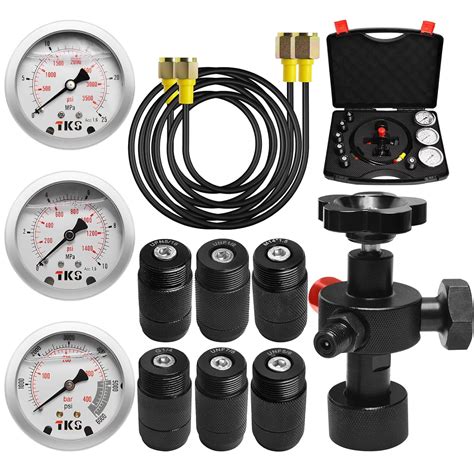 YFIXTOOL Hydraulic Nitrogen Accumulator Charging Kit, Nitrogen Fill System Kit with G5/8 to ...