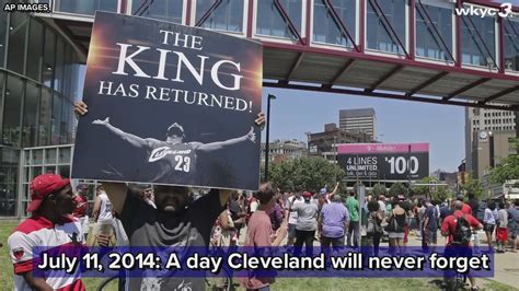 It's been 5 years since LeBron James announced his Cleveland return ...