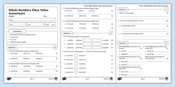 Whole Numbers Numbers, Operations and Relations - Grade 7
