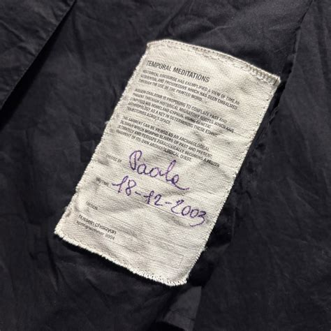 2004ss HUSSEIN CHALAYAN black shirt coat | NOIR ONLINE