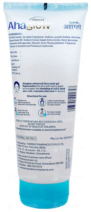 Ahaglow Advanced Face Wash: Uses, Side Effects, Price & Substitutes