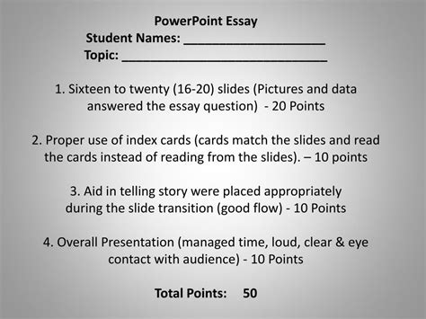 Image result for PowerPoint Essay Example