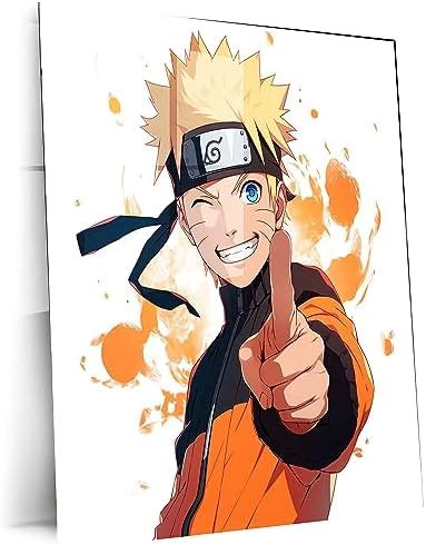 TURTLEWINGS Naruto Uzumaki from Naruto Anime Bold Look Metal Print (12 ...