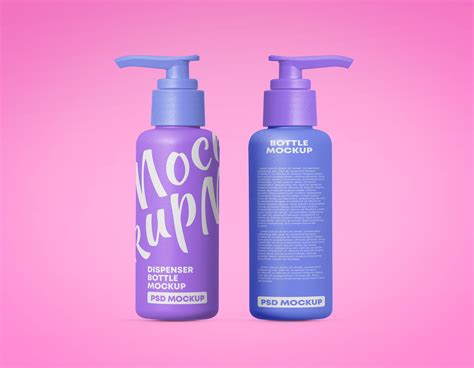 Free Dispenser Pump Bottle Mockup PSD | Mockuptree