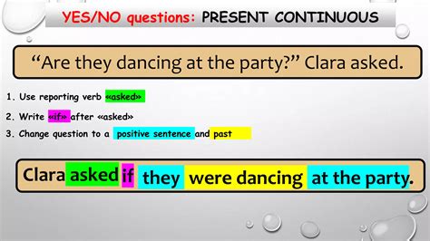 Image result for Reported Speech Yes No Questions