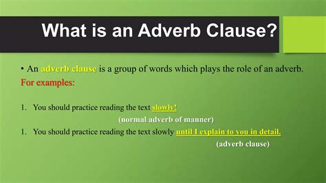 8 Types of Adverb clause | PPTX