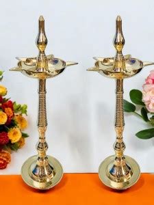Grehshobha Brass Diya Kerala Samai - 19 Inch | Kutthu Vilakku ...