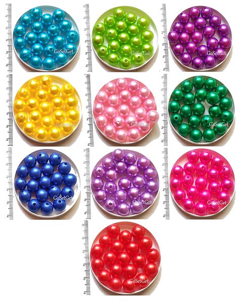 Generic Get-Set-Go! 10 Mm | 10 Unique Colors | 250 Beads Pack | Pearl ...