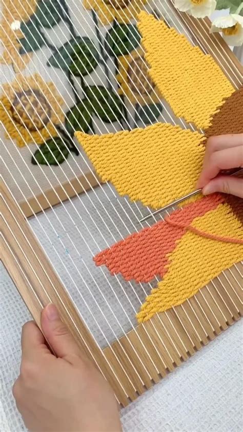 Image result for Weaving On a Frame Loom with Patterns