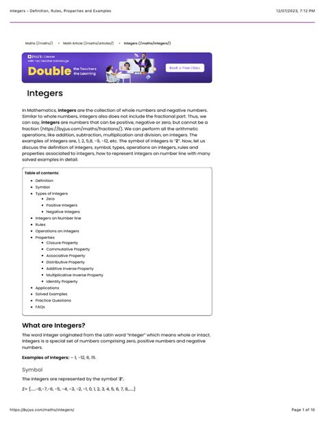 Image result for Integers Explained