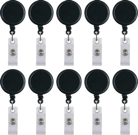 Amazon.com : QREEL Badge Reel with Belt Clip, Badge Holder Retractable ...