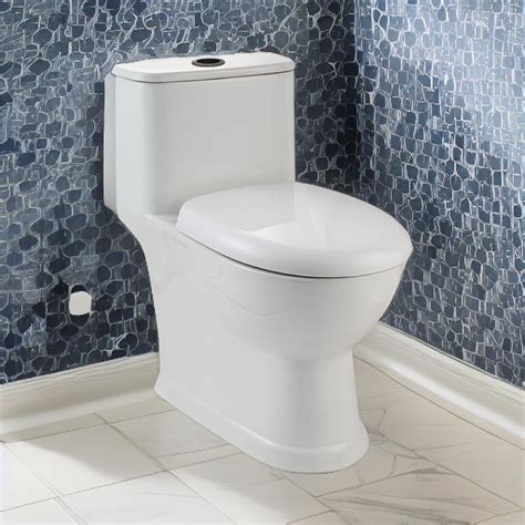 Hindware One-piece Western Commode for Bathroom, Touch-free, Floor ...
