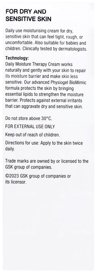 Physiogel Hypoallergenic Daily Moisture Therapy Cream: Uses, Side ...
