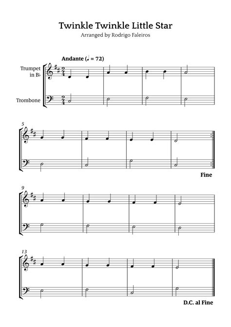 Twinkle Twinkle Little Star (for beginners) (arr. Rodrigo Faleiros ...