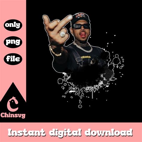 Chris brown middle finger ink drops png, chris brown tour png – Chinsvg