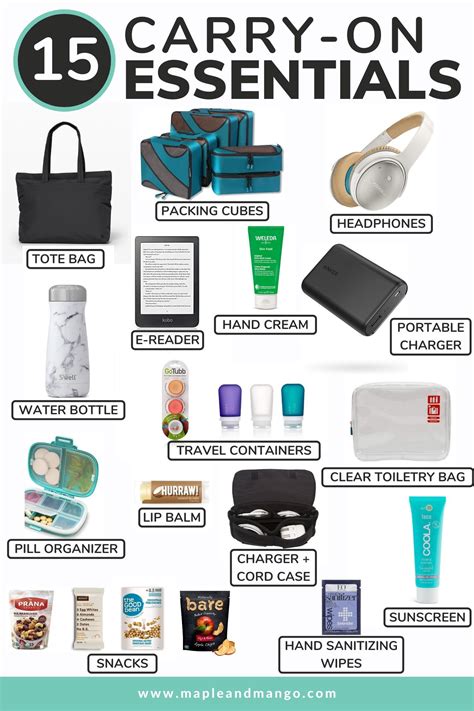15 carry on travel essentials – Artofit