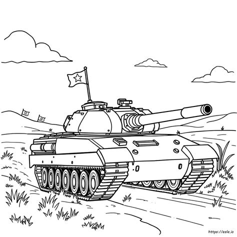 Battle Tank Army Tank Coloring Pages