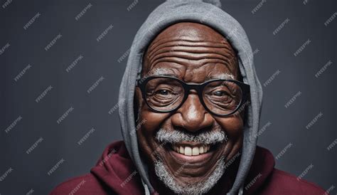 Premium Photo | Portrait of a senior old black african american man ...