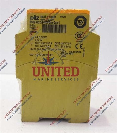 PILZ PNOZ XV2 SAFETY RELAY 3/24VDC | United Marine Services