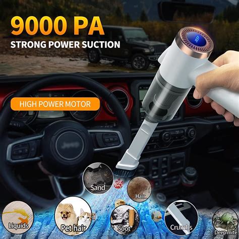 Buy KIKIMO Car Vacuum Cleaner for Jeep, Foldable Cordless Mini Car ...