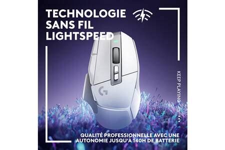 Souris Logitech G502 X LIGHTSPEED Souris Gaming Sans Fil - Blanc | Darty