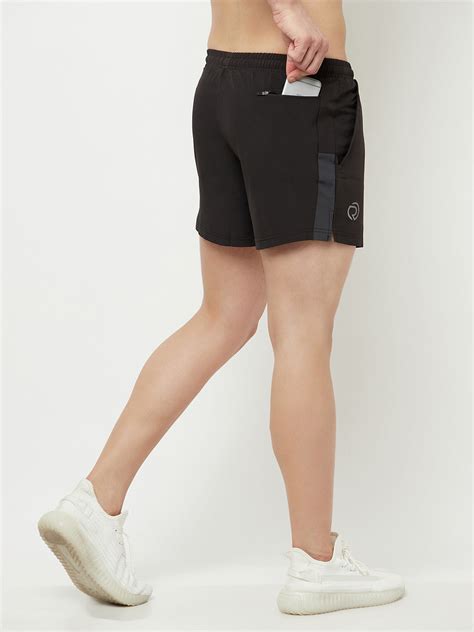 Men's Sports Shorts with Zipper Pocket- Black TRUEREVO™