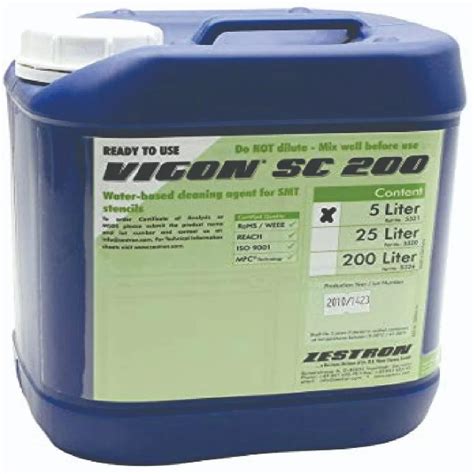 Cleaning Chemicals - Vigon Reflow Oven Cleaner Distributor / Channel ...