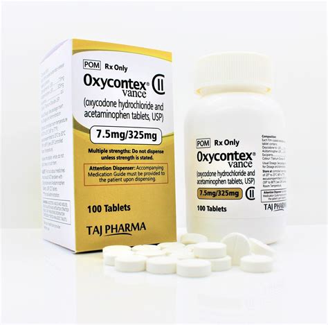 Oxycodone & Acetaminophen Tablet USP (7.5mg+375mg) Suppliers