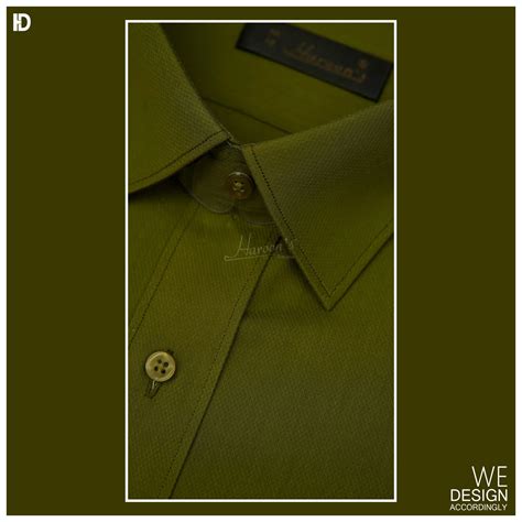 Olive Mist Dress Shirt - Haroon's Designer