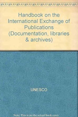 Buy Handbook on the International Exchange of Publications ...