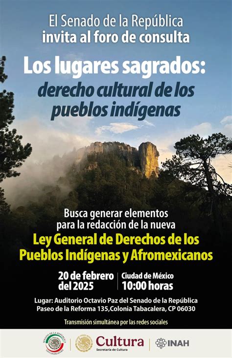Foro de consulta "Los Lugares sagrados: derecho cultural de los pueblos ...