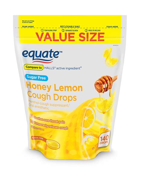 Soothe Your Cough with Equate Sugar-Free Honey Lemon Cough Drops