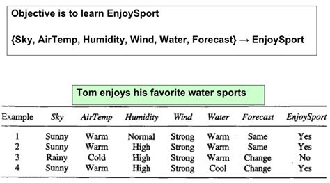 Image result for Examples for Concept Learning