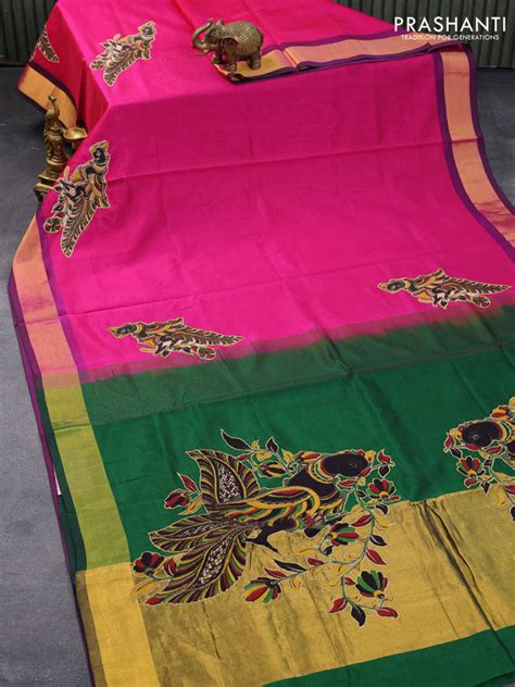 Silk Cotton Kalamkari – Prashanti Sarees