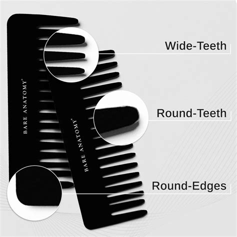 Bare Anatomy Handcrafted Black Comb - Bare Anatomy