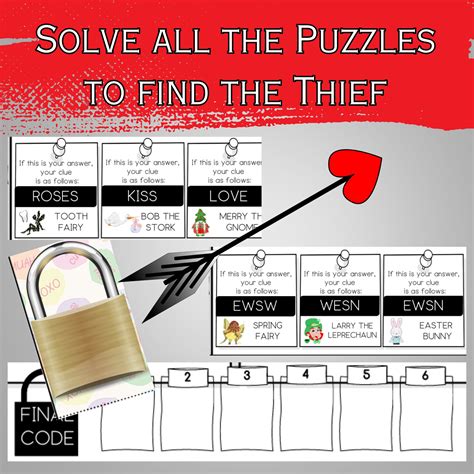 Valentine Mystery Escape Room for 6-8-year-olds | Valentine Escape Room ...