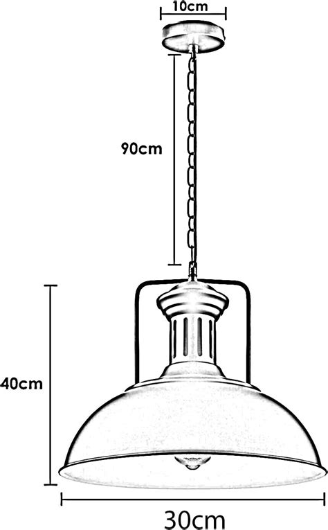 Buy Retro Industrial Ceiling Light Fitting, E27 Pendant Lighting ...