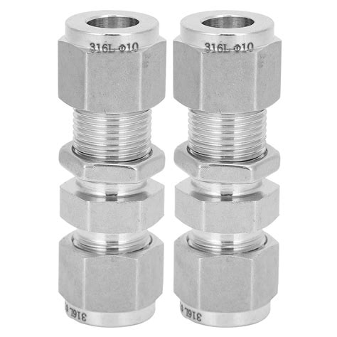 Compression Bulkhead, Stainless Steel Fitting Bulkhead High Pressure ...