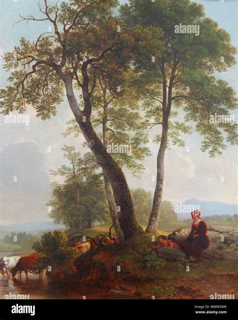. 'Pastoral Scene' by Asher Brown Durand, from the collection of the w ...