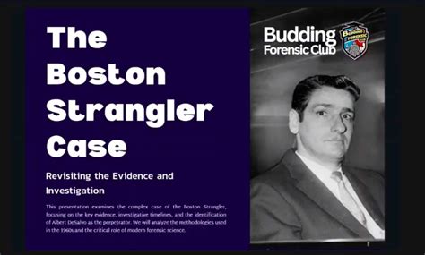 The Boston Strangler Case: A Forensic Physics Perspective