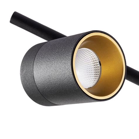 Buy 7-Watt 5-Bulb 2450 Lumens Black LED Track Lighting Kit with Fixed ...