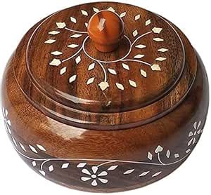 Buy Real sheehsam Wood Dry Fruit Box Handmade & Handcrafted Wooden ...